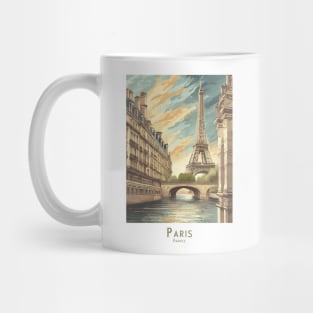 Art Deco Paris France - Vintage Retro Poster Mug